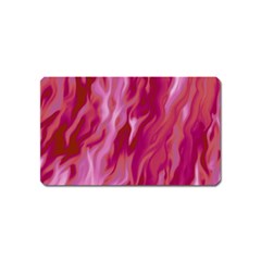 Lesbian Pride Abstract Smokey Shapes Magnet (name Card) by VernenInk