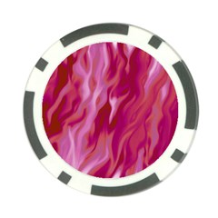 Lesbian Pride Abstract Smokey Shapes Poker Chip Card Guard by VernenInk