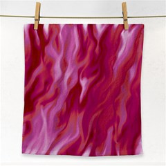 Lesbian Pride Abstract Smokey Shapes Face Towel by VernenInk