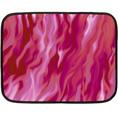 Lesbian Pride Abstract Smokey Shapes Double Sided Fleece Blanket (mini)  by VernenInk