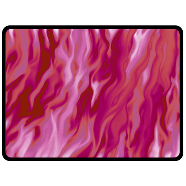 Lesbian Pride Abstract Smokey Shapes Fleece Blanket (Large) 