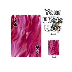 Lesbian Pride Abstract Smokey Shapes Playing Cards 54 Designs (mini) by VernenInk