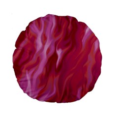 Lesbian Pride Abstract Smokey Shapes Standard 15  Premium Round Cushions by VernenInk