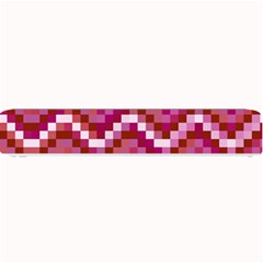 Lesbian Pride Pixellated Zigzag Stripes Small Bar Mats by VernenInk