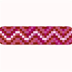 Lesbian Pride Pixellated Zigzag Stripes Large Bar Mats by VernenInk