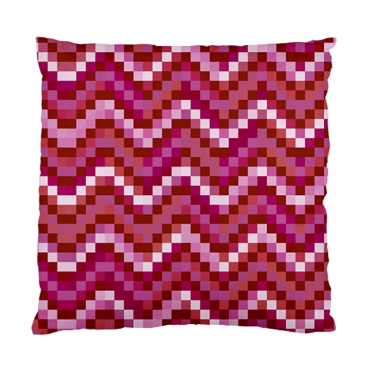 Lesbian Pride Pixellated Zigzag Stripes Standard Cushion Case (One Side)