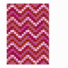 Lesbian Pride Pixellated Zigzag Stripes Small Garden Flag (two Sides) by VernenInk