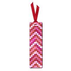 Lesbian Pride Pixellated Zigzag Stripes Small Book Marks by VernenInk