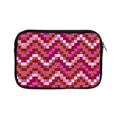 Lesbian Pride Pixellated Zigzag Stripes Apple Ipad Mini Zipper Cases by VernenInk