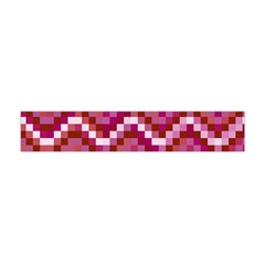 Lesbian Pride Pixellated Zigzag Stripes Flano Scarf (mini) by VernenInk