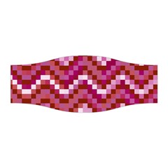 Lesbian Pride Pixellated Zigzag Stripes Stretchable Headband by VernenInk