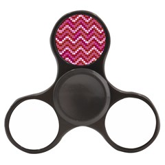 Lesbian Pride Pixellated Zigzag Stripes Finger Spinner by VernenInk