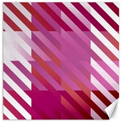 Lesbian Pride Diagonal Stripes Colored Checkerboard Pattern Canvas 20  X 20  by VernenInk