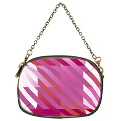 Lesbian Pride Diagonal Stripes Colored Checkerboard Pattern Chain Purse (two Sides) by VernenInk