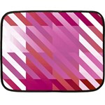 Lesbian Pride Diagonal Stripes Colored Checkerboard Pattern Fleece Blanket (Mini) 35 x27  Blanket