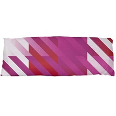 Lesbian Pride Diagonal Stripes Colored Checkerboard Pattern Body Pillow Case Dakimakura (two Sides) by VernenInk