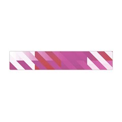 Lesbian Pride Diagonal Stripes Colored Checkerboard Pattern Flano Scarf (mini) by VernenInk