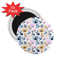 Watercolor Floral Seamless Pattern 2 25  Magnets (10 Pack)  by TastefulDesigns