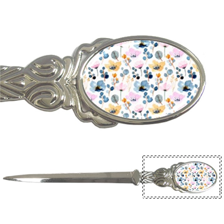 Watercolor Floral Seamless Pattern Letter Opener