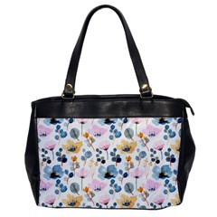 Watercolor Floral Seamless Pattern Oversize Office Handbag