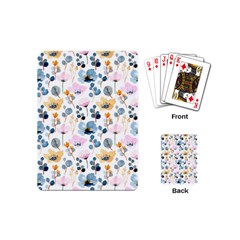 Watercolor Floral Seamless Pattern Playing Cards Single Design (mini)