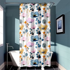 Watercolor Floral Seamless Pattern Shower Curtain 36  X 72  (stall)  by TastefulDesigns