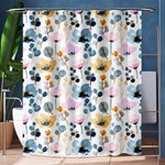 Watercolor Floral Seamless Pattern Shower Curtain 60  x 72  (Medium)  60 x72  Curtain