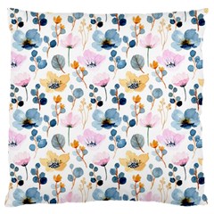 Watercolor Floral Seamless Pattern Large Cushion Case (two Sides) by TastefulDesigns