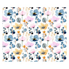 Watercolor Floral Seamless Pattern Double Sided Flano Blanket (small)  by TastefulDesigns