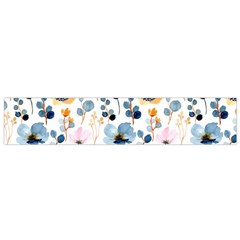 Watercolor Floral Seamless Pattern Small Flano Scarf by TastefulDesigns