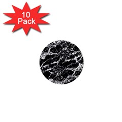 Black And White Abstract Textured Print 1  Mini Magnet (10 Pack)  by dflcprintsclothing