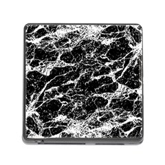 Black And White Abstract Textured Print Memory Card Reader (square 5 Slot) by dflcprintsclothing