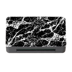 Black And White Abstract Textured Print Memory Card Reader With Cf by dflcprintsclothing