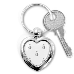 Love Symbol Drawing Key Chain (heart) by dflcprintsclothing