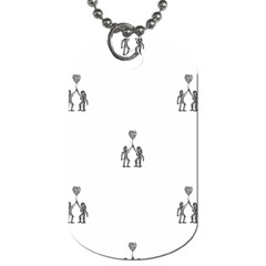 Love Symbol Drawing Dog Tag (one Side) by dflcprintsclothing