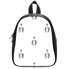 Love Symbol Drawing School Bag (small) by dflcprintsclothing