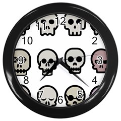 Avatar Emotions Icon Wall Clock (black)