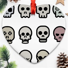 Avatar Emotions Icon Heart Ornament (two Sides) by Sudhe