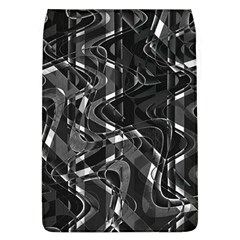 Black And White Intricate Geometric Print Removable Flap Cover (l)