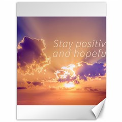 Stay Positive And Hopeful Motivational Background Photo Canvas 36  X 48  by dflcprintsclothing