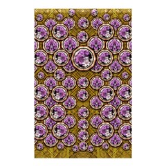 Gold Plates With Magic Flowers Raining Down Shower Curtain 48  X 72  (small)  by pepitasart