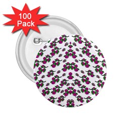 Sakura Blossoms On White Color 2 25  Buttons (100 Pack)  by pepitasart