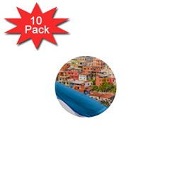 Santa Ana Hill, Guayaquil Ecuador 1  Mini Magnet (10 Pack)  by dflcprintsclothing