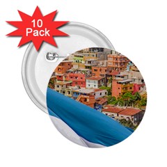 Santa Ana Hill, Guayaquil Ecuador 2 25  Buttons (10 Pack)  by dflcprintsclothing