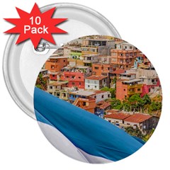 Santa Ana Hill, Guayaquil Ecuador 3  Buttons (10 Pack)  by dflcprintsclothing