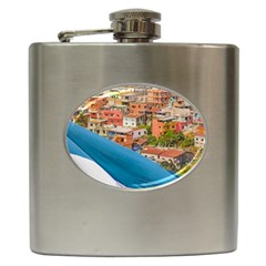 Santa Ana Hill, Guayaquil Ecuador Hip Flask (6 Oz) by dflcprintsclothing