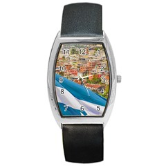 Santa Ana Hill, Guayaquil Ecuador Barrel Style Metal Watch by dflcprintsclothing