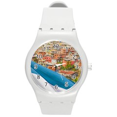 Santa Ana Hill, Guayaquil Ecuador Round Plastic Sport Watch (m) by dflcprintsclothing