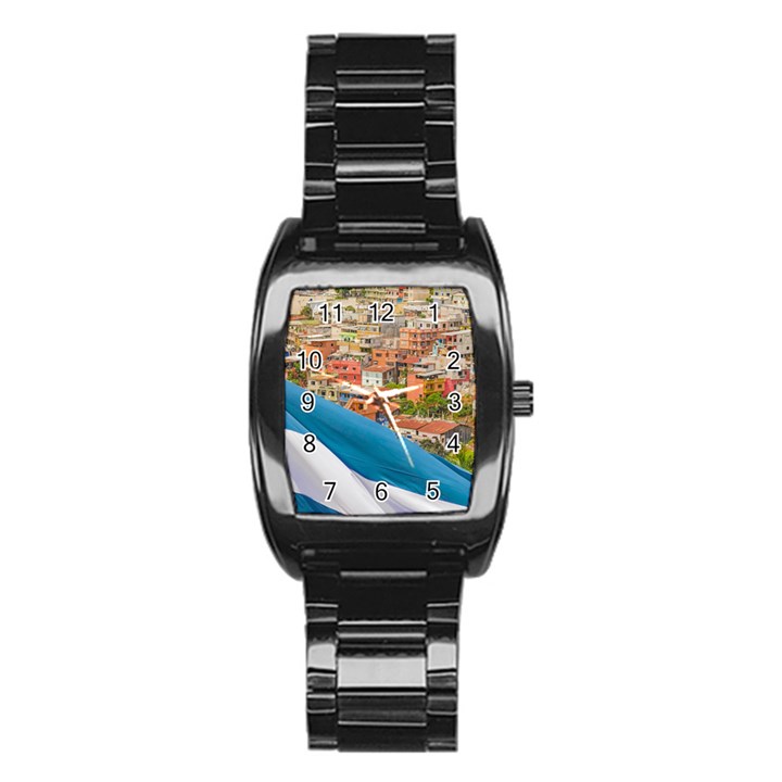 Santa Ana Hill, Guayaquil Ecuador Stainless Steel Barrel Watch