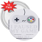 Ipaused2 3  Buttons (10 pack)  Front